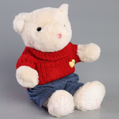 Мягкая игрушка Milo Toys Little Friend Мишка в красном свитере / 9905638
