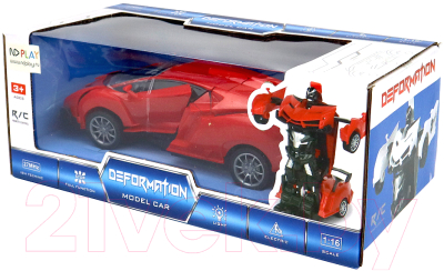 Радиоуправляемая игрушка Kykyba Робот-трансформер / ND0701695 (красный)