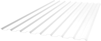 Монолитный поликарбонат Polynex МП-20(У) Профилированный Колотый лед 1150x2000x0.9мм (прозрачный) - 