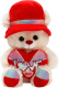 Мягкая игрушка Sima-Land Мишка в панамке с сердцем / 7896228 - 