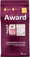 Сухой корм для кошек Award Healthy Growth Kitten с индейкой и курицей (10 кг) - 
