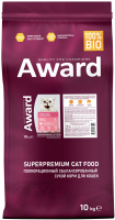 Сухой корм для кошек Award Sterilized с индейкой и курицей с добавлением клюквы и цикория (10кг) - 