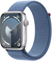 Умные часы Apple Watch Series 9 GPS 45mm (серебристый, плетеный ремешок) - 