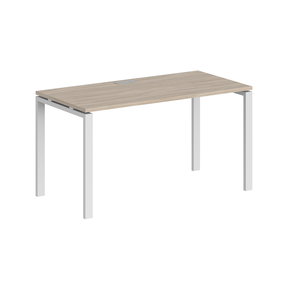 Письменный стол Norden 140x60x75 / SG.202.OL.63.WH (белый/дуб светлый)