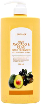 Гель для душа Lebelage Fruit Avocado & Olive Body Cleanser (1л)