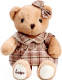 Мягкая игрушка Sima-Land Медведь с бантом и сердцем / 10091831 (бежевый) - 