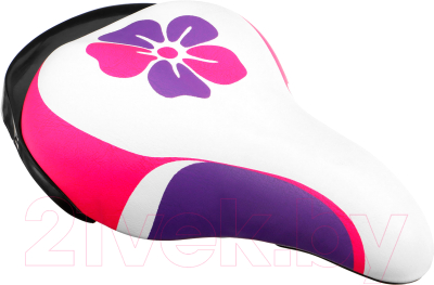 Сиденье для велосипеда Dream Bike 9320026 (белый/фиолетовый/розовый)