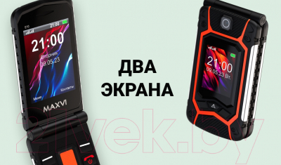 Мобильный телефон Maxvi E 10 (оранжевый)
