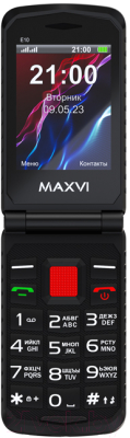 Мобильный телефон Maxvi E 10 (красный)