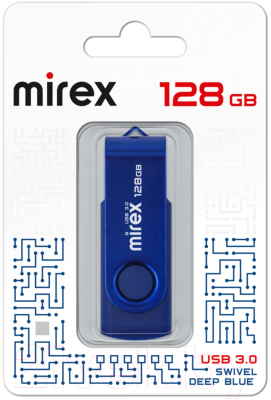 Usb flash накопитель Mirex Swivel Deep Blue 128GB (13600-FM3BS128)