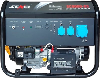 Бензиновый генератор Senci SC9000-E3 - 