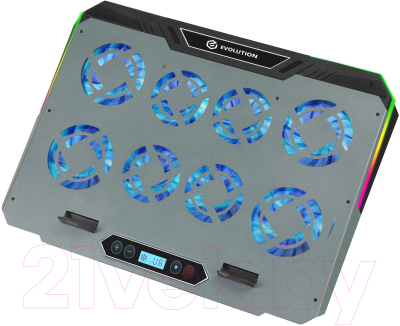 Подставка для ноутбука Evolution LCS-06 RGB с активным охлаждением