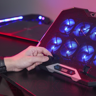 Подставка для ноутбука Evolution LCS-07 RGB с активным охлаждением