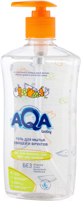 Средство для мытья посуды AQA Baby Гель для мытья овощей и фруктов / 02016801 (500мл)