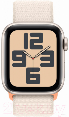 Умные часы Apple Watch SE 2 GPS 40mm (звездный свет, плетеный ремешок)