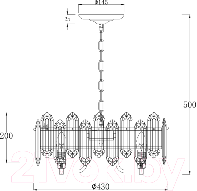 Люстра ESCADA Tiara 2111/6S (Chrome)