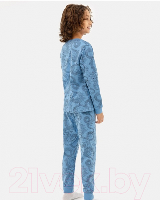 Пижама детская Mark Formelle 563311 (р.98-52, драконы на голубом)