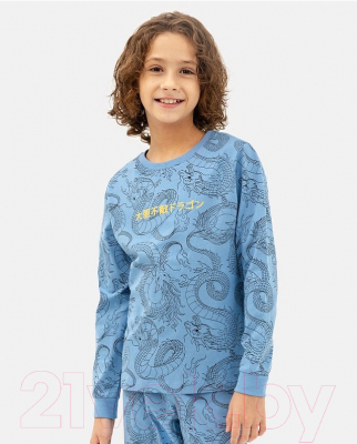 Пижама детская Mark Formelle 563311 (р.98-52, драконы на голубом)