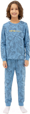 Пижама детская Mark Formelle 563311 (р.104-56, драконы на голубом)