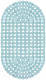 Коврик на присосках Вилина Капля 6804 (67x38, дымчато-голубой) - 