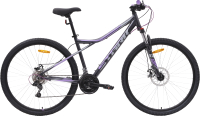 Велосипед STARK Slash 29.1 D 2024 (16, черный металлик/сиреневый/серый) - 