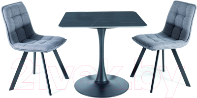 Обеденный стол Signal Espero II (черный матовый/черный матовый FI 80)