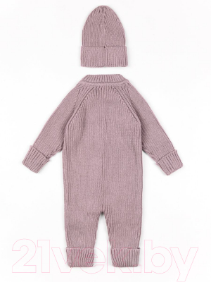 Комбинезон для малышей Amarobaby Pure Love Tot / AB-OD22-PLT501/27-62 (пудровый, р.62)