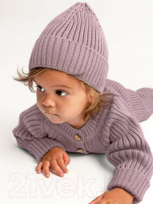 Комбинезон для малышей Amarobaby Pure Love Tot / AB-OD22-PLT501/27-80 (пудровый, р.80)