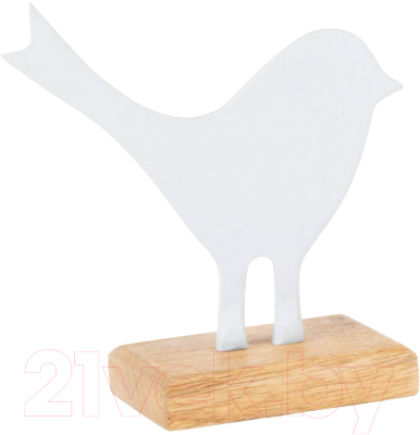 Статуэтка Eglo Птица Amoatsy 427385 (алюминий/дерево, белый/натуральный)