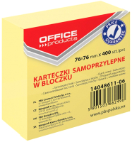 Блок для записей Office Products 14048611-06 (желтый пастельный) - 