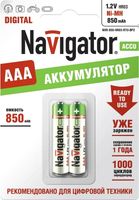 Комплект аккумуляторов Navigator ААА NHR- 850-HR03-RTU-BP2 / 94 784 - 