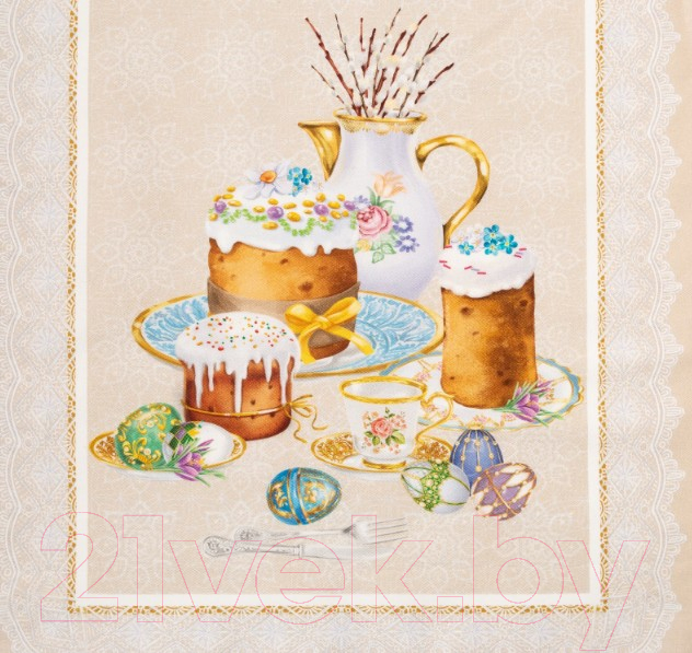 Дорожка на стол Этель Пасхальные куличи / 4778278 (40x146)
