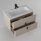 Миниатюра изображения товара Тумба с умывальником Briz Арно 80 / 105 03-18080-16 00 БЕЖ