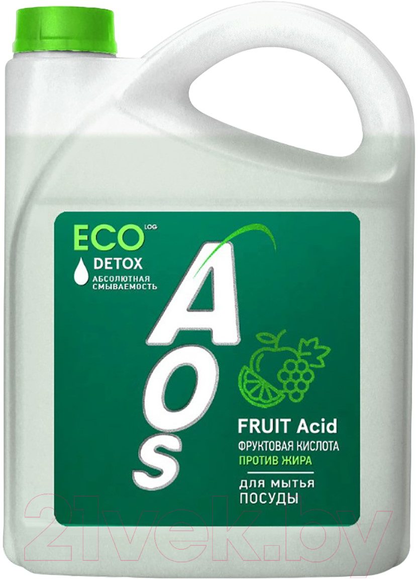 Средство для мытья посуды Aos Эко с фруктовыми кислотами