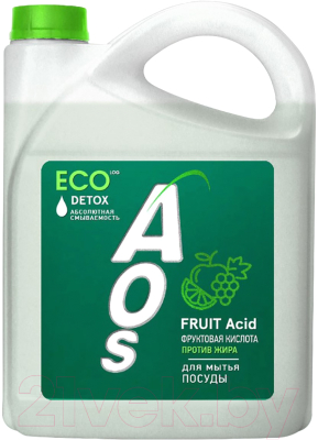Средство для мытья посуды Aos Эко с фруктовыми кислотами (4.8л)