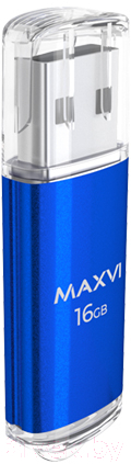 USB flash накопитель Maxvi MP 16GB 2.0 (синий) — фото 2