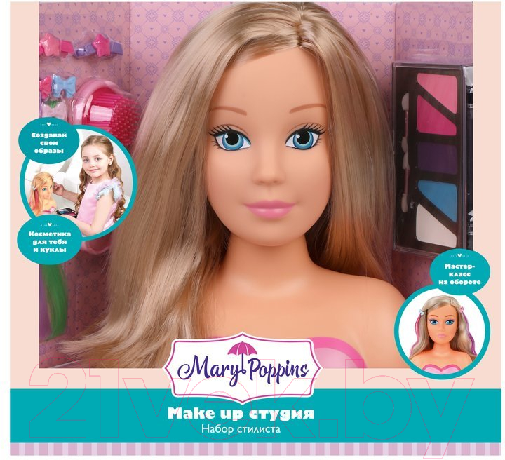 Игрушечный манекен стилиста Mary Poppins Набор стилиста Make Up студия / 453324