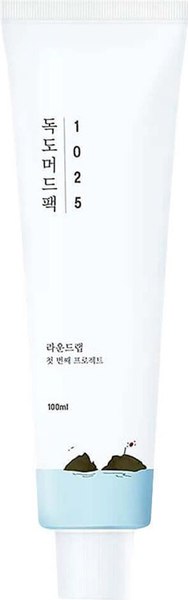 Маска для лица кремовая Round Lab 1025 Dokdo Mud Pack Очищающая глиняная с морской водой (100мл)