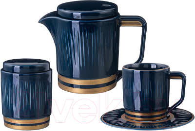 Набор для чая/кофе Lefard Herbal / 42-462 (синий)