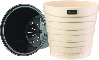 Изображение товара Кашпо La Decoro Бархан / КШ-4365 (кремовый)