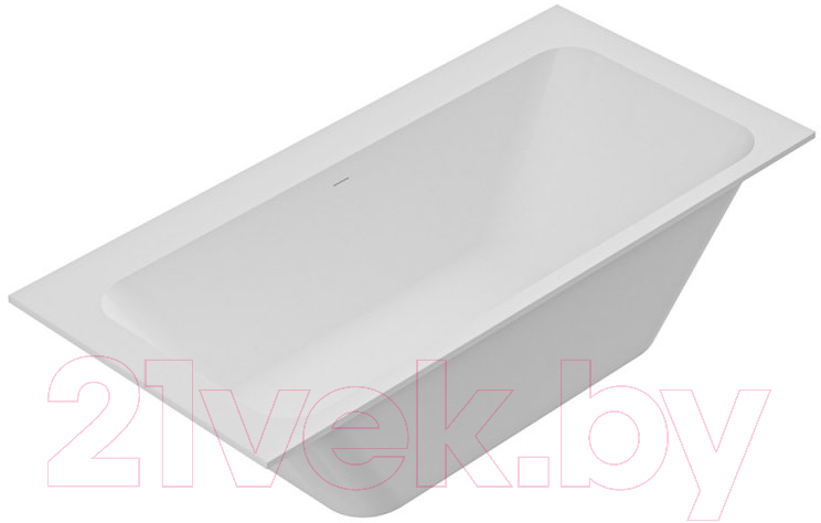 Ванна из искусственного мрамора Cezares Solid Surface CZR-SLIDER-170-80-57-SSB