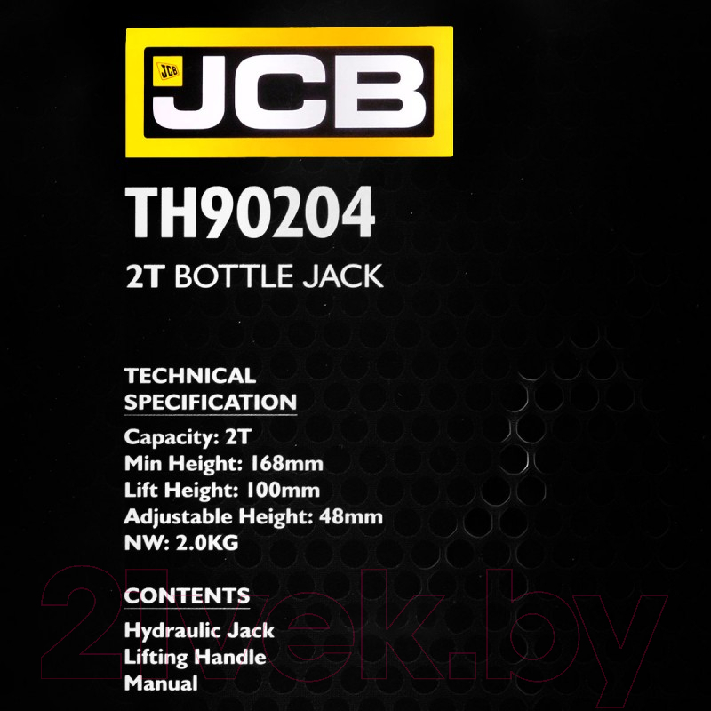 Бутылочный домкрат JCB TH90204