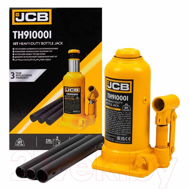 Бутылочный домкрат JCB TH910001