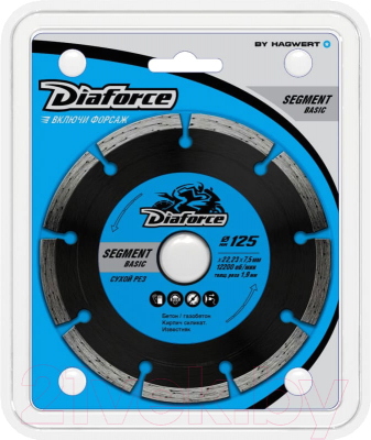 Отрезной диск алмазный Diaforce Segment Basic 510125