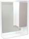 Шкаф с зеркалом для ванной СанитаМебель Этна 17.550 (правый) - 