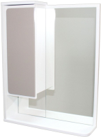 Шкаф с зеркалом для ванной СанитаМебель Этна 17.550 (левый) - 