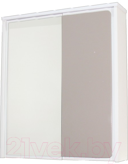 Шкаф с зеркалом для ванной СанитаМебель Этна 17.650