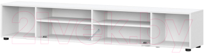 Тумба NN мебель Токио ТВ (комплект, белый текстурный)