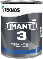 Грунт-краска Teknos Timantti 3 Base 1 (2.7л, белый глубоко матовый) - 