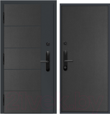 Входная дверь Nord Doors Амати 98x206 левая глухая (Slotex 1020/6)